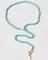 Turquoise Beaded Gold Western Snake Convertible Toggle Necklace Coastal Cowgirl